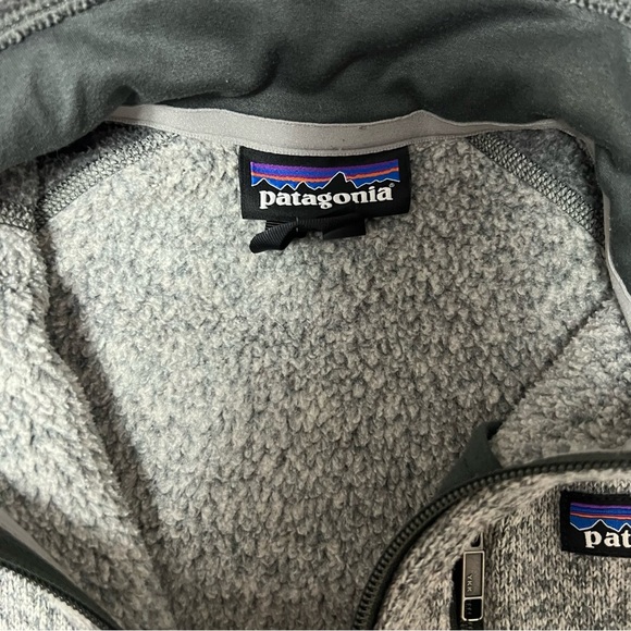 Patagonia Women’s XS Gray Better Sweater Fleece Quarter Zip Two Tone - Picture 5 of 6